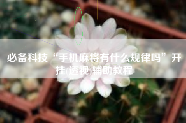 必备科技“手机麻将有什么规律吗”开挂(透视)辅助教程