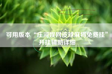 可用版本“庄河娱网皮球麻将免费挂”开挂辅助详细 可用版本“庄河娱网皮球麻将免费挂”开挂辅助详细