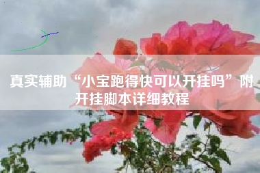 真实辅助“小宝跑得快可以开挂吗”附开挂脚本详细教程