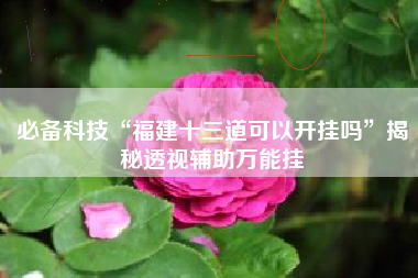 必备科技“福建十三道可以开挂吗”揭秘透视辅助万能挂 必备科技“福建十三道可以开挂吗”揭秘透视辅助万能挂