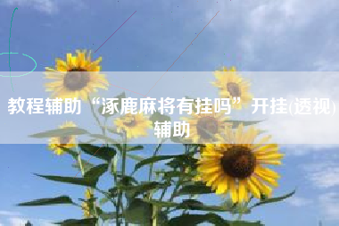 教程辅助“涿鹿麻将有挂吗”开挂(透视)辅助 教程辅助“涿鹿麻将有挂吗”开挂(透视)辅助