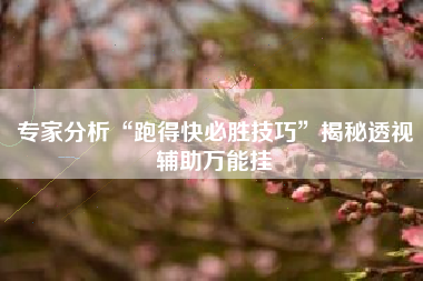 专家分析“跑得快必胜技巧”揭秘透视辅助万能挂