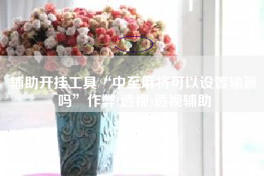 辅助开挂工具“中至麻将可以设置输赢吗”作弊(透视)透视辅助