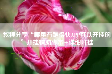 教程分享“哪里有跑得快APP可以开挂的”开挂辅助脚本+详细开挂