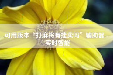 可用版本“打麻将有挂卖吗”辅助器 - 实时智能 可用版本“打麻将有挂卖吗”辅助器 - 实时智能